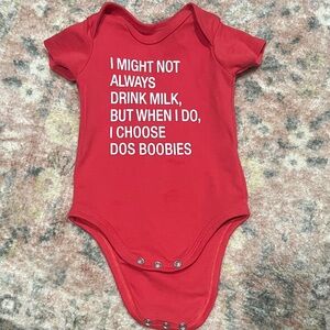 Playful Red Baby Bodysuit